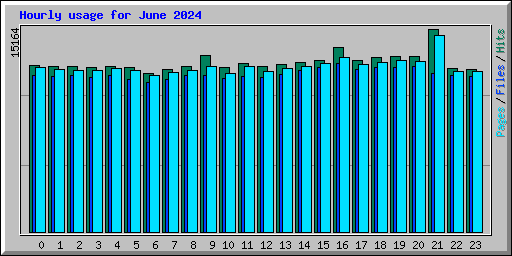 Hourly usage for June 2024