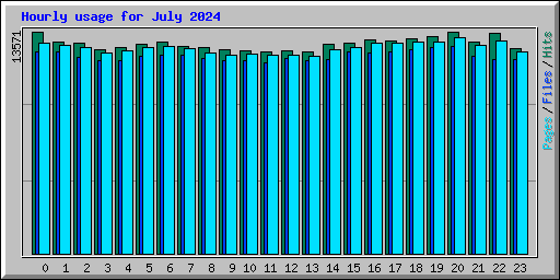 Hourly usage for July 2024